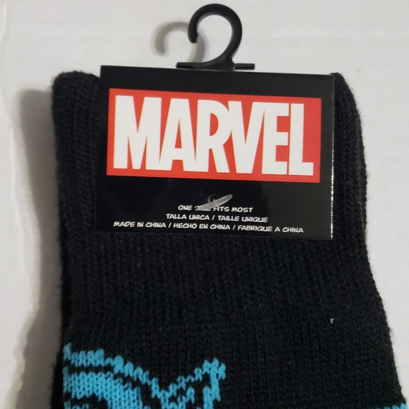 Marvel Avengers Spiderman Men Knit Ugly Christmas Sweater Slipper Socks Knitted - Picture 7 of 8